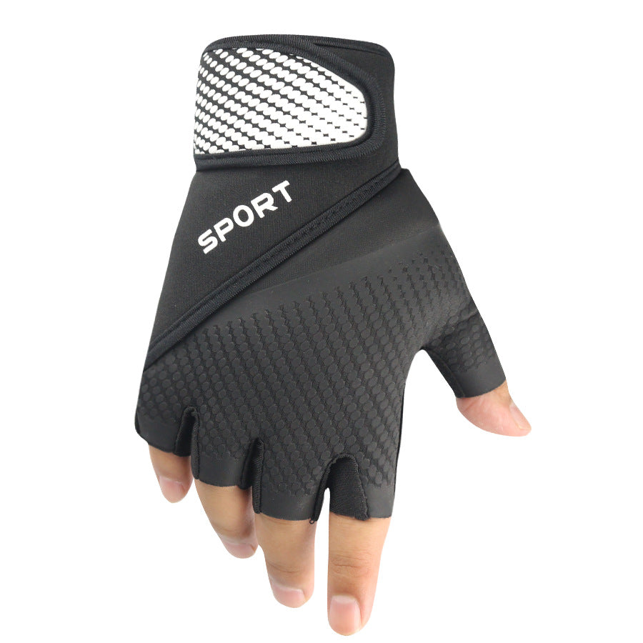 Half-Finger Fitness Gloves Anti-Slip Workout Gloves