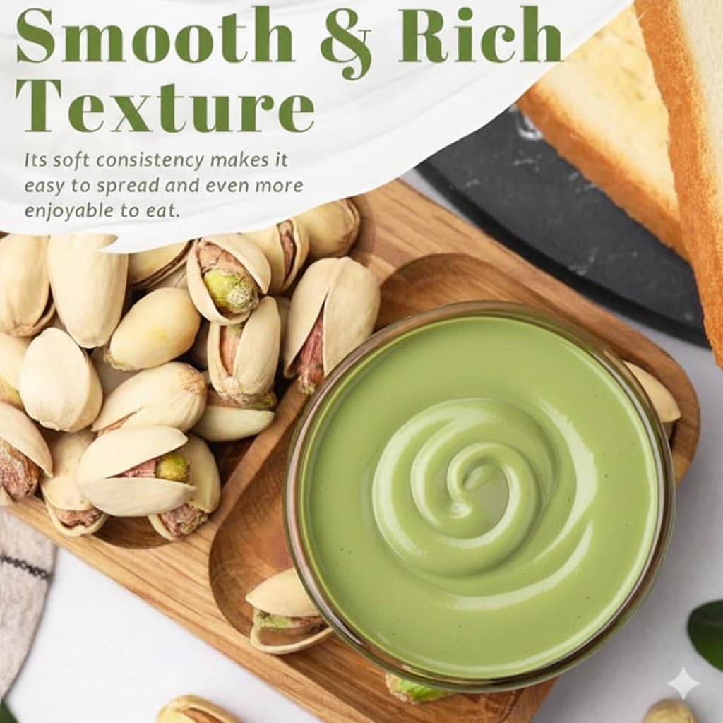 Ceres Gourmet Pistachio Cream Spread – 30% Real Pistacchio Butter, Premium Crema de Pistacho, Glass Jar, Smooth Gluten-Free Pistachio for Desserts & Breakfast, 7 oz