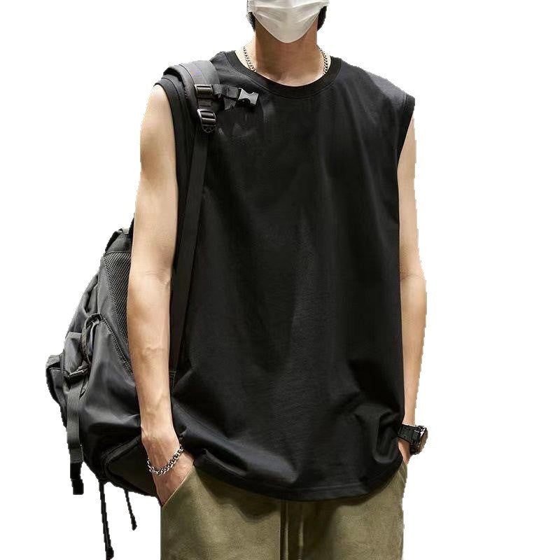 Men's Quick-Dry Sleeveless T-Shirt Loose Fit Workout Top