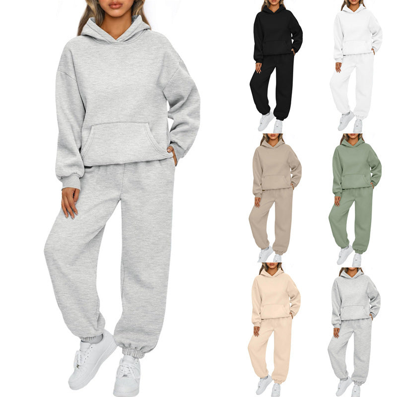 Autumn and winter casual hoodies, sportswear and long pants