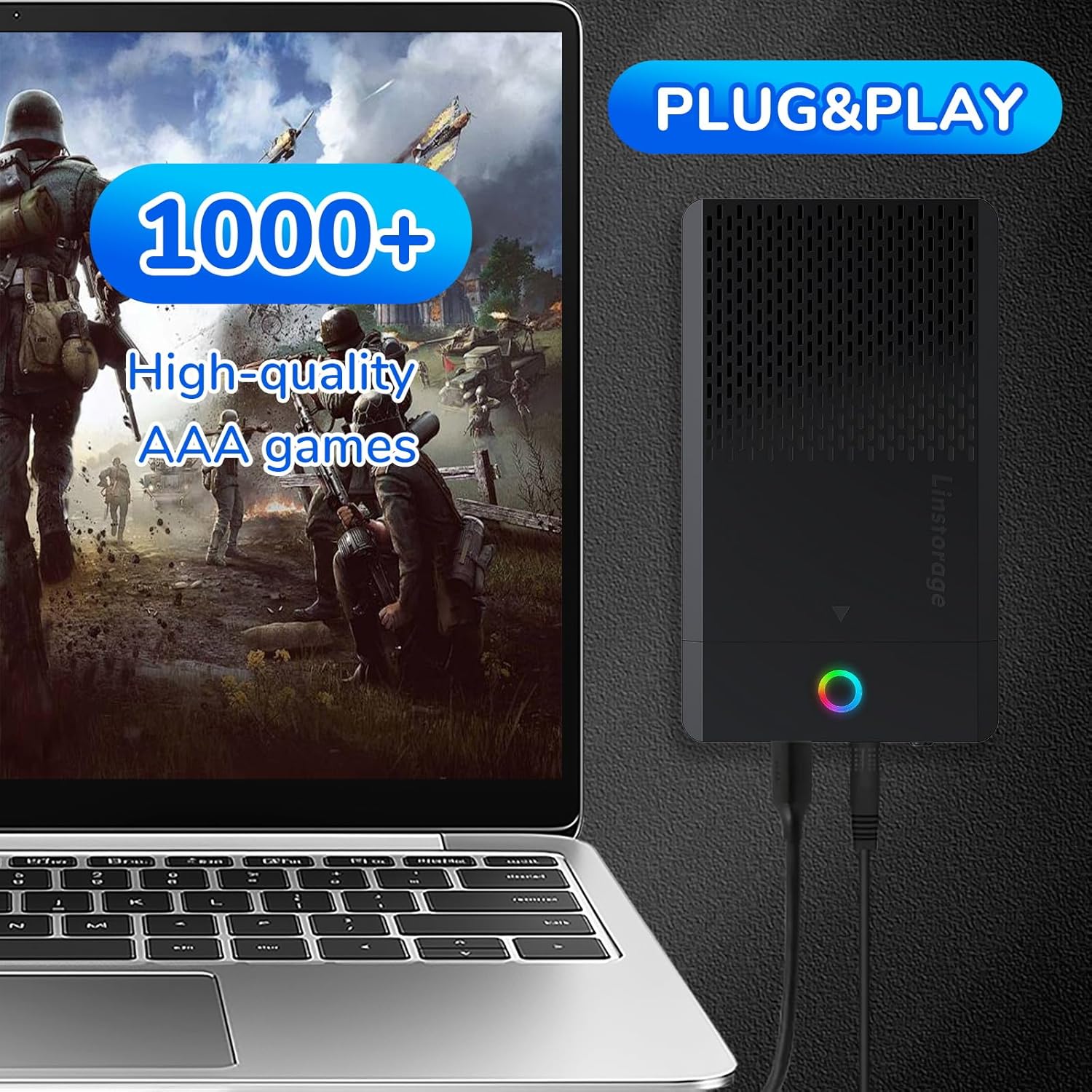 NEW 14TB Retro Gaming Hard Drive Preloaded with 98000+ Games | Plug & Play for 7 Gaming Systems | 9800+ 3D & 1000+ High-End PC Games | USB 3.1 Portable External Hard Drive for Windows PC 7/8/10/11